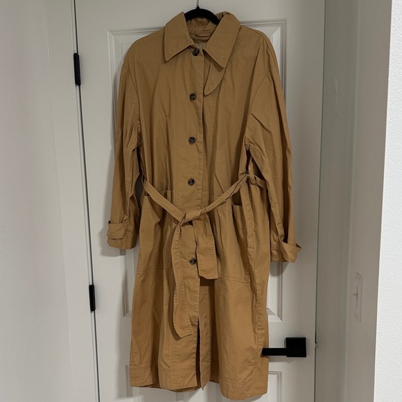 100% Cotton H&M fall trench coat - Picture 1 of 7